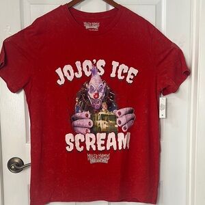 Men’s Red Jojo's Ice Scream T-Shirt With Killer Klowns From Outer Space